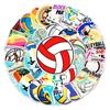 50 Voleibol Graffiti Personalidad Transfronteriza Deportes Tarjeta Goo Cuenta de Mano DIY Pegatina Impermeable para Skateboard Equipaje