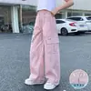 Pantalones de trabajo para niñas, nueva colección verano 2026, corte holgado y estilizado, pantalones largos casuales de secado rápido para niñas mayores