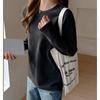 Blusas Grises Cepilladas de Otoño e Invierno para Mujer, Estilo Holgado y Perezoso, Camisetas de Manga Larga con Hombro Derecho, Camisas de Capa Interior con Cuello Redondo y Base Alta
