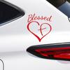 Comercio exterior transfronterizo cartas de amor bendecidas pegatinas personalizadas para coche pegatinas de fe esperanza amor pegatinas para ventana de coche pegatinas para parachoques