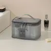 Bolsa de aseo de malla de nylon de gran capacidad, organizador de viaje, bolso multifuncional, bolsa de cosméticos portátil y conveniente