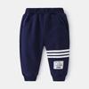 Pantalones casuales de punto para niños estilo occidental primavera 2024, moda para bebés, pantalones deportivos, pantalones para niños al por mayor