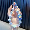 Llavero de mariposa con cuentas, cadena para teléfono móvil, colgante de bolsa de muñeca linda, accesorios, pequeño regalo para enamorados, colgante al por mayor