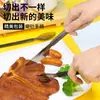 Empaque de vajilla desechable para bistec comida ligera tenedor de ensalada cuchillo, tenedor y cuchara desechables sandía engrosada endurecida paquete individual