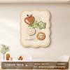Pintura Decorativa de Ruyi de Caqui para Caja de Medidor Magnética Panel Vertical Estilo Crema para Cubrir Cajas de Corriente Fuerte y Débil