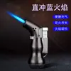 Tocha de solda pistola pulverizadora pistola de ignição isqueiro de chama reta à prova de vento metal ponto de assar bife pequeno charuto incenso atacado