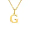 Novo Colar de Aço Inoxidável com 26 Letras da Amazon, Corrente de Clavícula Fashion e Versátil, Colar de Casal com Sobrenome em Estoque