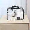 Bolsa de tocador transparente Almacenamiento Bolsa de cosméticos impermeable Portátil Portátil Almacenamiento Juego de tres piezas