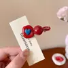 Pinza para el pelo de pelo de conejo color gelatina para niños, flequillo lateral y cabello suelto, pasador no dañino, pinza de pico de pato para la parte trasera de la cabeza de las niñas, accesorio para el cabello