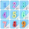 Vela Digital de Color para Pastel de Cumpleaños Infantil Decoración de Fiesta de Primer Año Suministros para Arreglos de Repostería