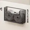 Estante de Almacenamiento Interior para Puerta de Gabinete de Cocina Cesta Montada en Pared Soporte para Almacenamiento de Condimentos Papel Film Artefacto de Almacenamiento sin Perforaciones en la Parte Trasera de la Puerta