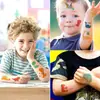 Novos adesivos de tatuagem de desenho animado infantil transfronteiriços, dinossauro fofo e divertido, sereia, adesivos de tatuagem temporária para braço de animal