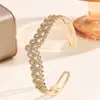 Pulseiras de Moda Europeias e Americanas Transfronteiriças Atacado, Pulseiras de Luxo Leve, Anéis de Zircônia Full Diamond de Linha Única, Joias de Strass Simples Mais Vendidas