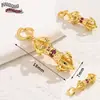 Cuentas Espaciadoras Perforadas Estilo Chino Chapadas en Cobre Antiguo Oro de 18 Quilates Cuentas Sueltas Colgante Pequeño Pulsera DIY Collar Accesorios de Joyería Decoración Colgante