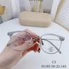 Nuevo marco de gafas ultra ligero color tortuga marrón estilo Xiaohongshu, marco de gafas retro anti-luz azul para mujer, sin puente de nariz de presión TR