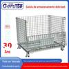 Gaiola de Armazenamento Dobrável Gaiola de Armazém Cesta de Ferro Caixa de Malha de Ferro Gaiola de Ferro Caixa Metálica Reutilizável Gaiola Borboleta Cesta de Armazenamento Móvel para Triagem