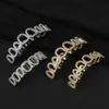 Ebay Amazon Más Vendido Hip-Hop Dorado Diamante Brillante Rapper de Hip-Hop Accesorios Decorativos de Parrilla de Ocho Dientes