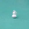 Prata de Lei S925 Prata Brilhante Escovada Fina Pingente Sólido de Cabacinha Material para Pulseira de Miçangas DIY Acessórios de Prata