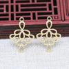 Accesorios de joyería DIY 24*17mm coronas todo collar pluma de pájaro cola de pavo real incrustación colgante material accesorios para el cabello A576