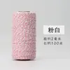 Cuerda de algodón de ocho hebras de dos colores de 2 mm, hilo de algodón decorativo enrollado, cuerda para zongzi, cuerda de algodón de color, decoración para el hogar, ropa, festividades
