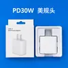 Cargador de teléfono móvil estándar de EE. UU. y Europa PD20W, carga rápida 40W, adecuado para cargador Apple, set de carga Apple de 30W