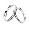 Decoración de Zhen Pareja Mobius un par de diseño nicho ins anillo liso simple de moda anillo simple regalo nuevo