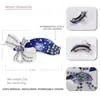 Clip de resorte con forma de lazo de diamante austriaco acrílico Pinza para el pelo de comercio exterior europeo y americano Accesorios para el cabello Tocado de moda Pinza superior