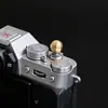 Botón de obturador esférico estilo backpacker, adecuado para botones de liberación de obturador de cámaras Fujifilm, Panasonic y Leica; hecho de cobre puro