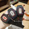 Dropshipping Transfronterizo de Relojes de Moda para Mujer Richard Mille de Barril Completamente Diamantados, Venta al por Mayor desde el Fabricante de Origen