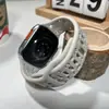 Para Apple Watch Correa de Apple Watch iwatch Modificada Color Sólido Silicona Letra de Deducción Correa de Reloj