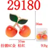 Diseño Moderno Colgante Realista de Fruta de Cereza Materiales para Accesorios de Ropa y Bolsos de Moda Hechos a Mano DIY