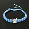 Pulsera de Alto Venta Transfronteriza de Amazon para Niños, con Stitch y Angel, Pulsera Tejida Hecha a Mano, Venta al por Mayor Directa del Fabricante