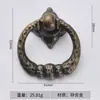 Anillo Retro Antiguo Simple de Bronce Antiguo Manija de Puerta de Mueble Manija de Cajón de Gabinete Tocador de Aleación de Zinc