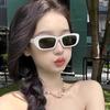 2025 Nuevas Gafas de Sol Blancas para Mujer de Alto Sentido Diseño Nicho Sentido Gafas Moda Combinación Total Protección UV