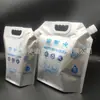 Bolsa tipo bandolera de papel de aluminio de 2.5L/5L personalizada con agua rica en hidrógeno, auto-soportable, para beber, se puede equipar con un grifo
