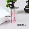 Botella de Bebida Pequeña Simulada, Historia de Amor Rústica, Lata de Mermelada de Fruta, Accesorios para Joyería de Resina DIY, Vino Estéreo