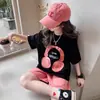 Conjunto de Verano para Niñas 2026 Nuevo Estilo Pantalones Cortos de Manga Corta de Verano para Niños Ropa Infantil Ropa de Verano para Niñas Conjunto Deportivo de Dos Piezas