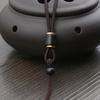 Cordão para Pingente de Gargantilha Tecido à Mão de Madeira de Ágar Jade Marca Jade Pingente de Jasmim Cera de Abelha Corda Ajustável para Homens e Mulheres