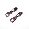 En stock, n.° 5, cabezal de tirador de nailon para caramelos, con cremallera de hardware para equipaje con galvanoplastia multicolor