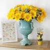 Suministro directo ventas de fábrica girasol de rama corta flor artificial decoración familiar flor falsa decoración del hogar