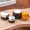 Frasco de Crema Marrón de 30g, Botella de Vidrio Marrón Opaca, Frasco de Crema Facial de 50g, Frasco de Mascarilla Facial de 100g, Botella Dosificadora Cosmética