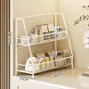 Estante de Almacenamiento de Escritorio, Mesa de Comedor de Sala de Estar, Estante de Almacenamiento para Tazas de Agua, Artículos Varios, Caja de Almacenamiento de Bocadillos de Sala de Estar Multicapa para el Hogar