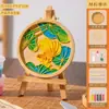 Festival de Mitad de Otoño Posavasos Gratis de Pintura Esmaltada Cloisonné Materiales Hechos a Mano DIY Jingtailan Calentamiento Actividad de Integración de Equipo Regalo