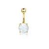 Anillo para Ombligo Sexy de Doble Punta Redonda de Nuevo Estilo Transfronterizo con Circonita Acero Inoxidable Barra Stud para Ombligo Joyería al por Mayor
