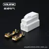 7021-6.3 conector de peças automotivas de conexão rápida motocicleta elétrico 1P2p3P4P6P8P12P Branco imitação terminal 250