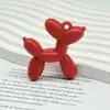 Colgante de Perro Globo de Color Sólido Acrílico Colgante para Llavero DIY Accesorios de Colgante de Perro Globo Venta al por Mayor