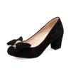 2017 Novos sapatos de salto alto com laço PU tamanho grande 40414243 sapatos JGB2017N001032