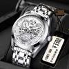 Reloj de Cuarzo Automático para Hombre Original Genuino Hueco Impermeable Luminoso Estudiante Moda Coreana Reloj de Tecnología Negra