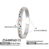 Pulsera con Hebilla de Panal de Zirconia de Colores Acero Inoxidable Dorado Lujo Ligero Exquisito Temperamento Moda Diseño de Nicho Joyería para Mujer