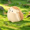 Paisaje en miniatura, figura de erizo regordete linda, erizo pequeño adorable, accesorios de decoración DIY para paisajismo de jardinería, pequeño adorno de escritorio
